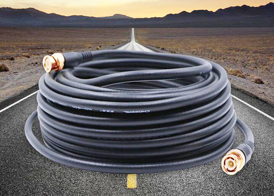 PVC Jacket RF Coaxial Cable 75-5 HD 3G SD SDI Extension Cable  1.5M To 200M Distance